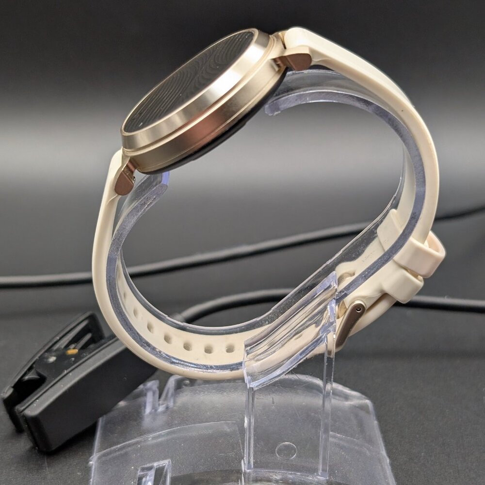Garmin Lily 2 Smartwatch Cream Gold with Coconut Silicone Band - Picture 2 of 10